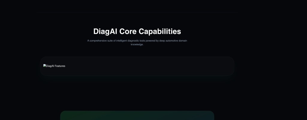 DiagAI predictive fleet diagnostics dashboard